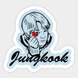 BTS JUNGKOOK FINGER LOVE Sticker